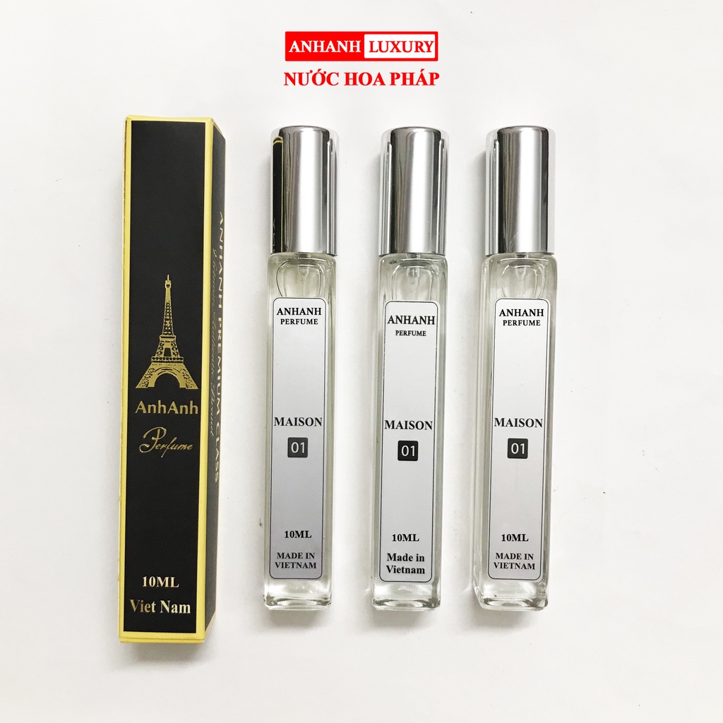✅ Tinh dầu Nước Hoa nữ ANHANH  MAISON 01 - Tươi mát Quyến rũ, gợi cảm, cuốn hút 10ml - lưu hương 6-8 tiếng