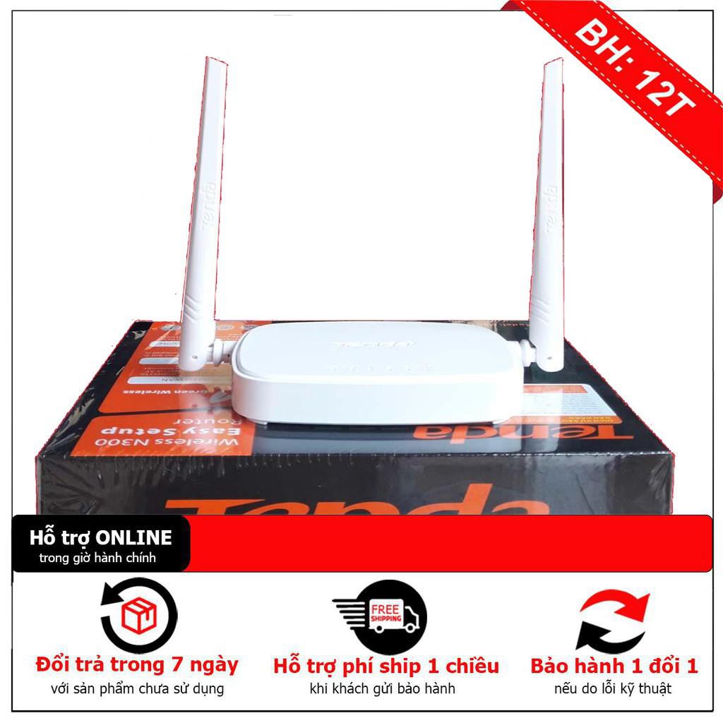 BH12TH Bộ phát wifi Tenda 2 râu chuẩn tốc độ 300Mps N301| FREE SHIP ĐƠN TỪ 50K ( Cài Đặt Tên Và Mật Khẩu Theo Yêu Cầu )