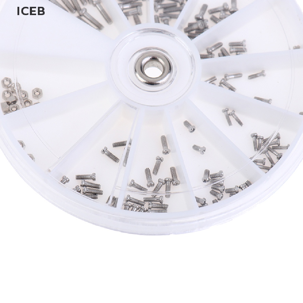 Ic 120 Chiếc / Hộp Ốc Vít Mắt Kính Bằng Thép Không Gỉ Các Loại Với Tua Vít Nhỏ my
