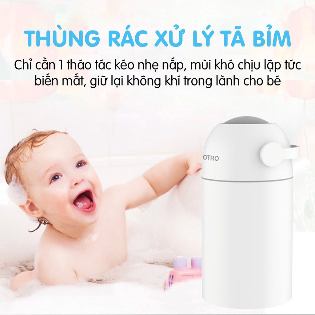 [Chính hãng] Thùng rác xử lý tã bỉm cho bé - Tạo không gian trong lành cho mẹ và bé