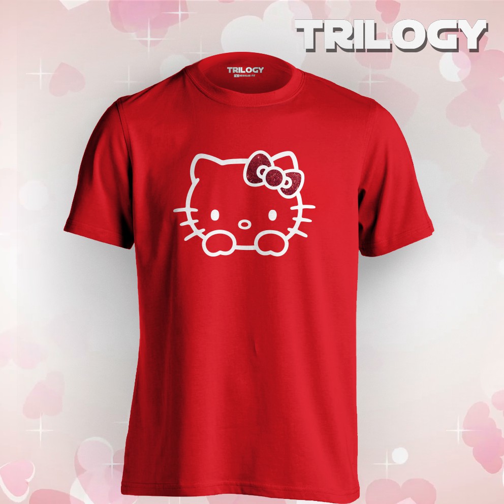 Áo Thun In Hình Hello Kitty Đáng Yêu Trilogy 0239 Hoạt Hình