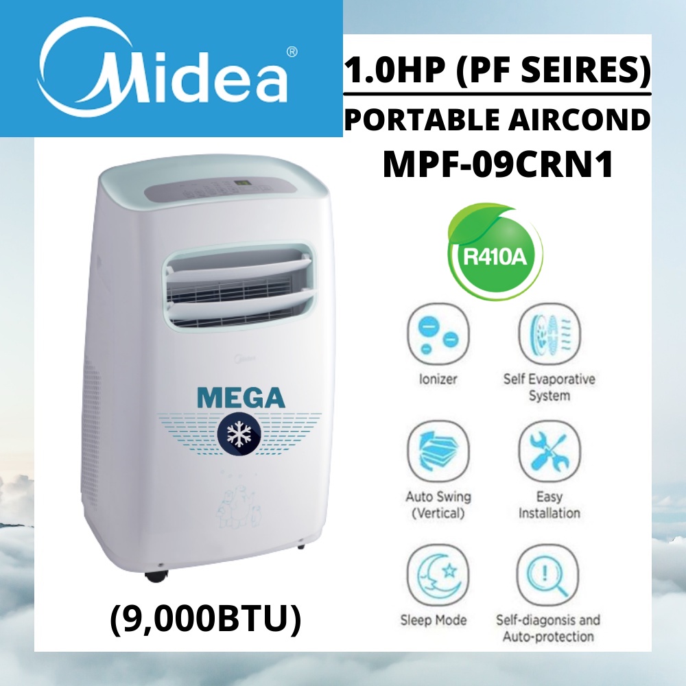Midea Portable Aircond 1.0HP - 1.5 HP (PF Series / PH Series)
