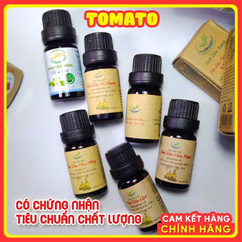 Tinh Dầu Thiên Nhiên Nguyên Chất: Sả Chanh, Hoa Hồng, Oải Hương, Hoa Nhài, Quế, Hoa Bưởi Đuổi Muỗi Khử Mùi 10ml (Chai)