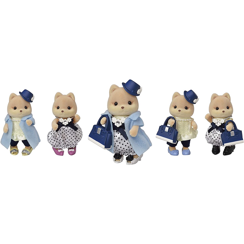 Đồ Chơi Sylvanian Families Thời Trang Thành Thị Của Quý Cô Chó Caramel Town Fashion Outfit Set