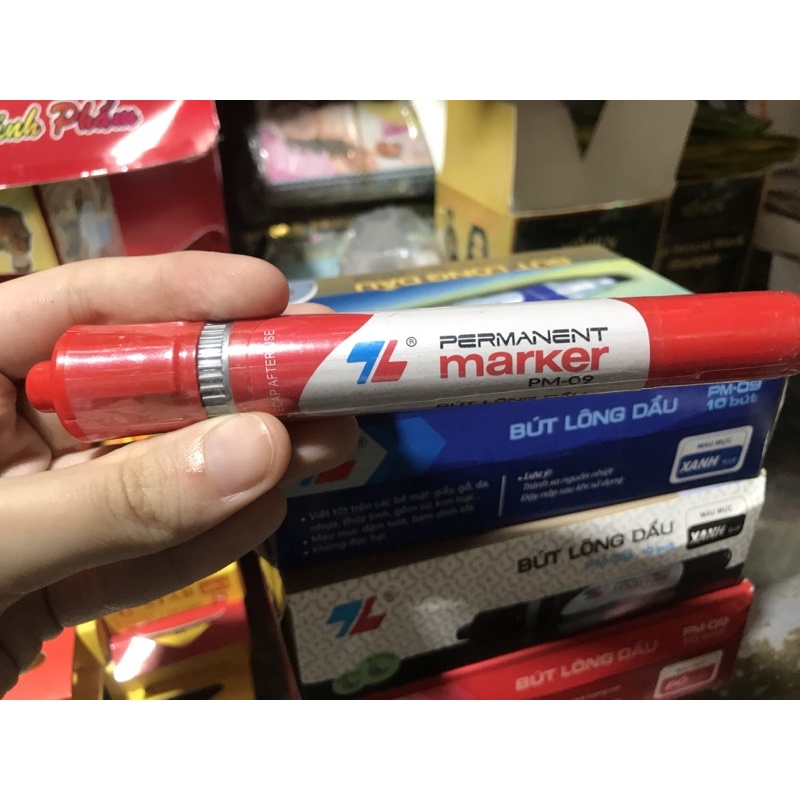 Bút lông dầu Thiên Long PERMANENT Marker 2 đầu PM-09
