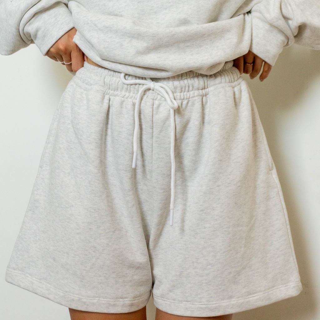 Quần Short Lưng Thun Ống Suông Ulzzang Cotton Nỉ Resty | BigBuy360 - bigbuy360.vn