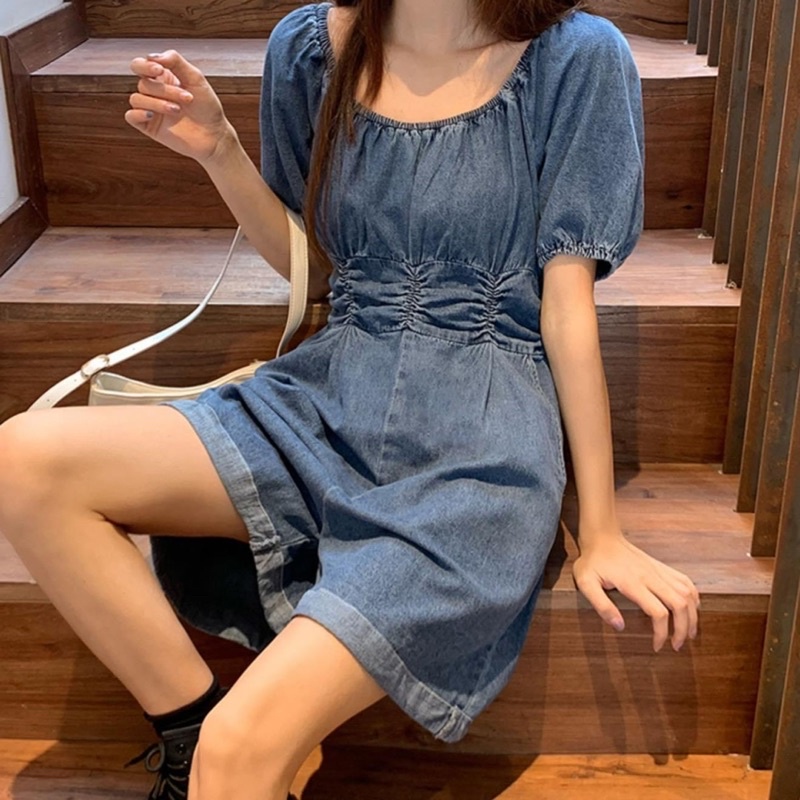 Jumpsuit Jean, đồ bay short phong cách Hàn Quốc