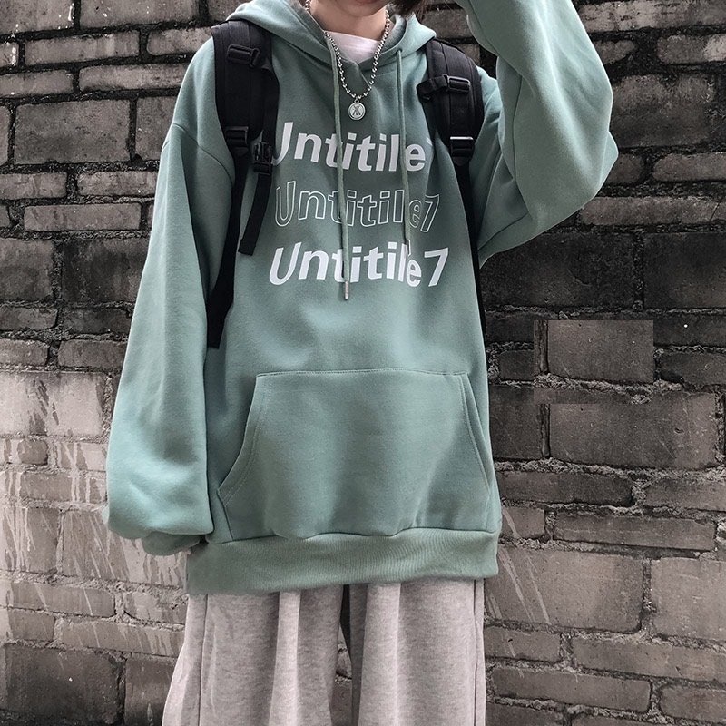 Áo Hoodie In Untitile 7 PEONYB Unisex [FREESHIP] Hoodies form rộng tay bồng kiểu dáng basic đường phố hàn quốc đẹp