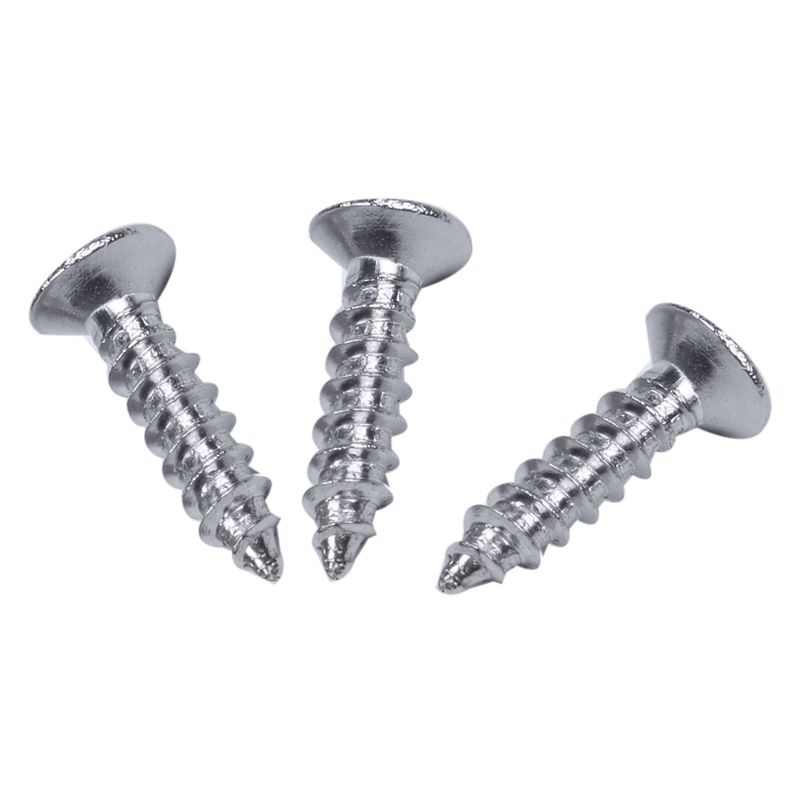 Set 60 ốc vít Phillips đầu dẹt bằng thép không gỉ 12mm x 3mm