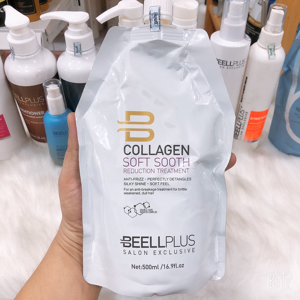 KEM Ủ TÓC COLLAGEN BEELL PLUS PHỤC HỒI TÓC HƯ TỔN 500ML