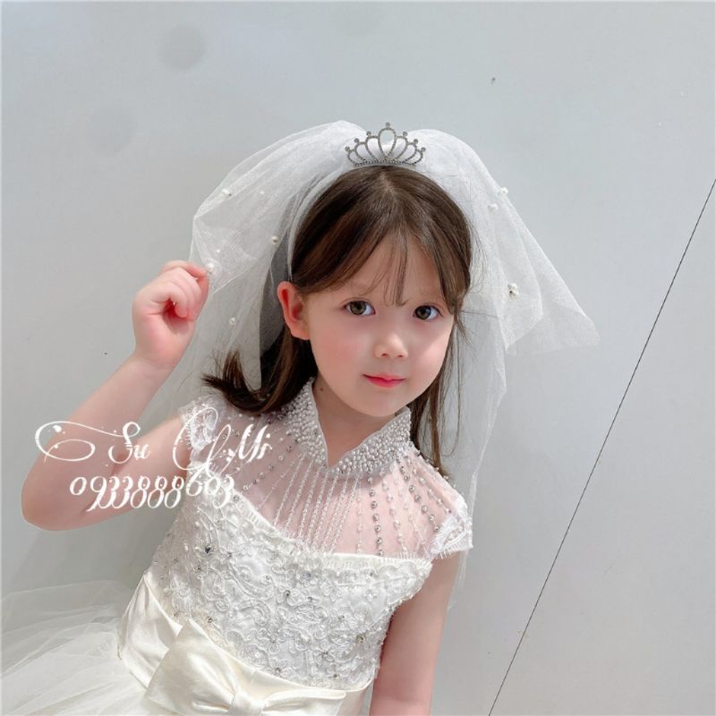 Lúp vương miện cô dâu _ Cài cô dâu đính ngọc cho- Lúp xinh cho bé gái