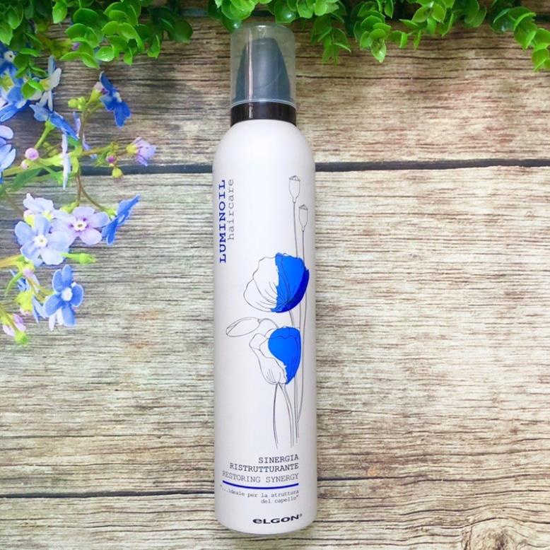 ELGON LUMINOIL SINERGIA RISTRUTTURANTE 300ML - TINH DẦU KÍCH BÓNG THẦN TỐC CHO TÓC HƯ TỔN (ch M1