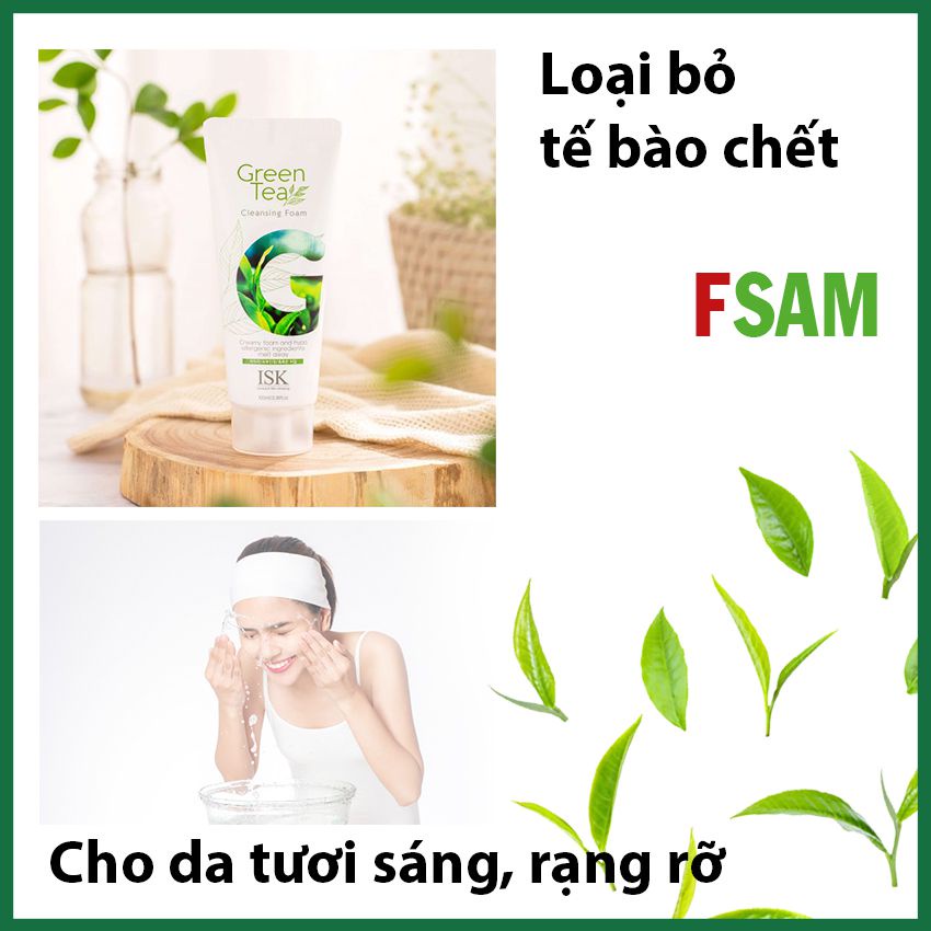 Sữa Rửa Mặt Trắng Da, Giảm Mụn Cho Da Dầu, Nhạy Cảm, Khô, Hỗn Hợp,.. Sạch Sâu, Dưỡng Ẩm, Dịu Nhẹ, Thành Phần Trà Xanh, T