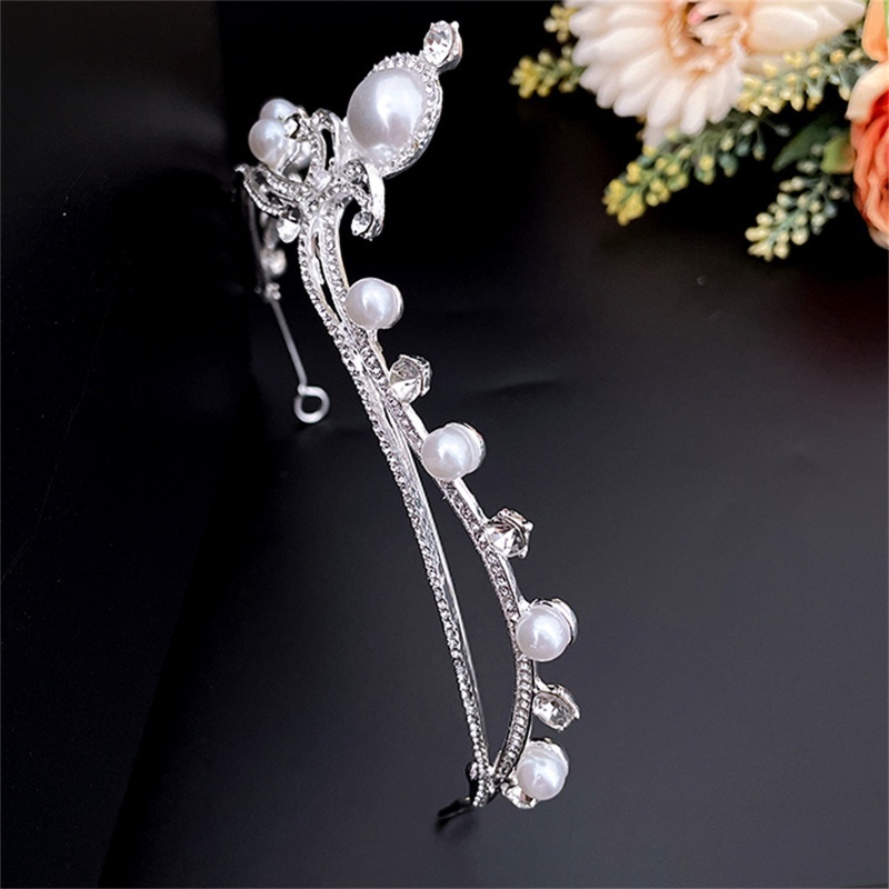 Cài Tóc Hình Vương Miện Đính Ngọc Trai Cho Nữ