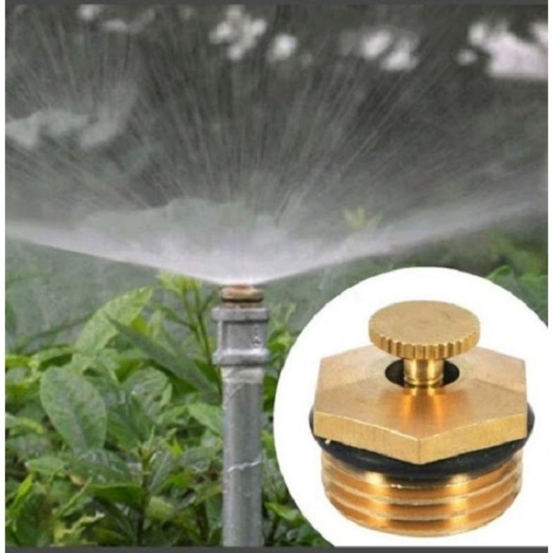 Béc phun mưa tưới hình quạt 360 , chất liệu đồng thau , đầu phun tưới dùng cho hệ thống tưới (b11)
