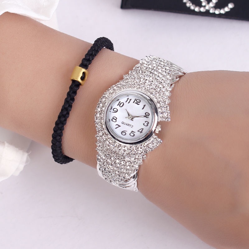 Đồng Hồ Vòng Tay Dây Thun Phong Cách Hàn Quốc Hợp Thời Trang Cho Nữ