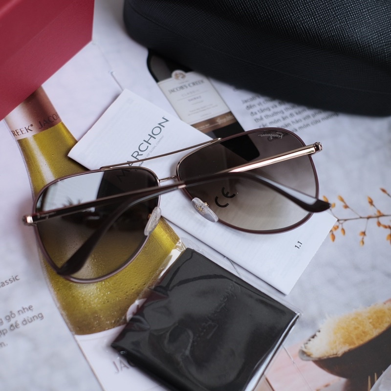 Kính mát nam Salvatore Ferragamore Brown Grey SF131S21160