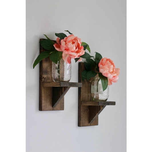 Kệ gỗ tường . kệ decor trang trí vintage