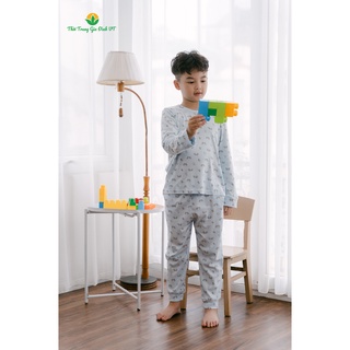 Bộ cotton mặc nhà quần áo dài tay trẻ em B70.2125 - Thời Trang Gia Đình VT