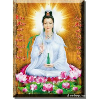 Tranh thêu 3d quan âm 88816