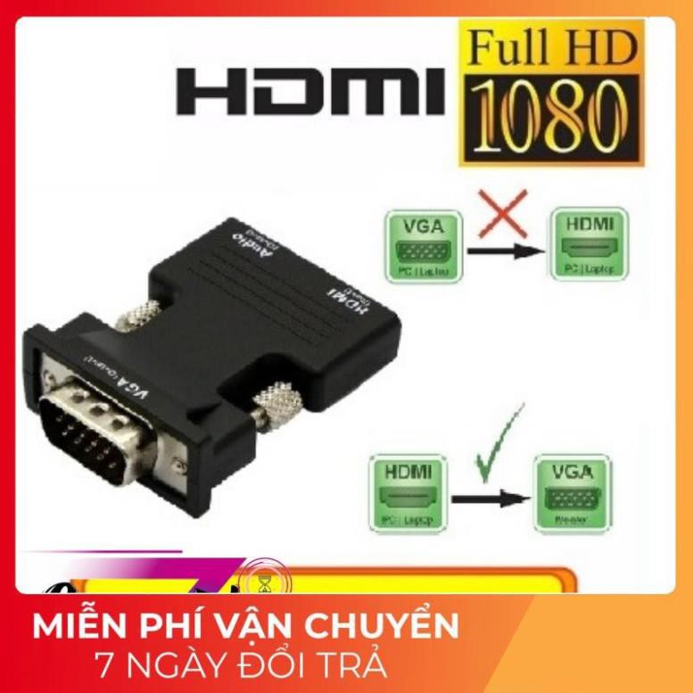 [FREESHIP] Đầu chuyển đổi HDMI sang Vga có âm thanh