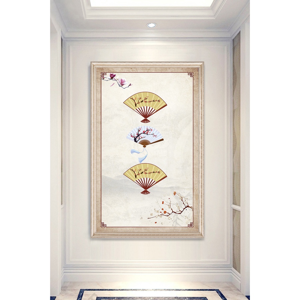 In hình ép gỗ Laminate TRANH HÀNH LANG TRUNG QUỐC - Mẫu 22 (50x75, 60x90, 70x110). In ảnh theo yêu cầu