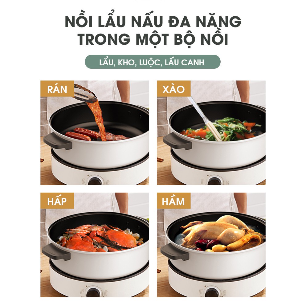 Bếp điện từ Xiaomi Mijia Induction Cooker Cao Cấp, Nồi Lẩu chống dính dẫn nhiệt tốt Bảo Hành 24 tháng