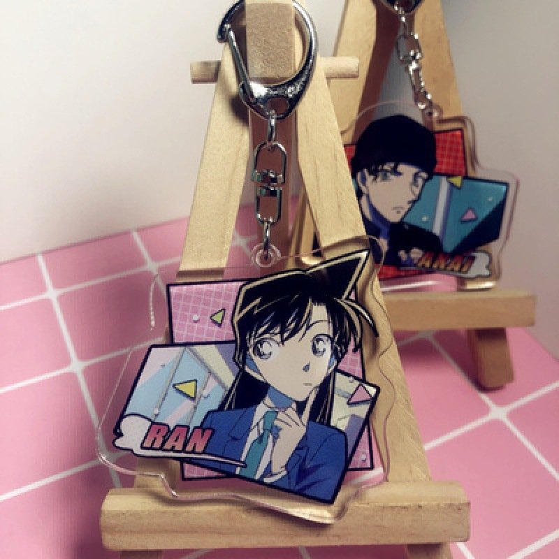( Mica trong acrylic) Móc khóa DETECTIVE CONAN Thám Tứ Lừng Danh ver Hiệu Ứng anime chibi