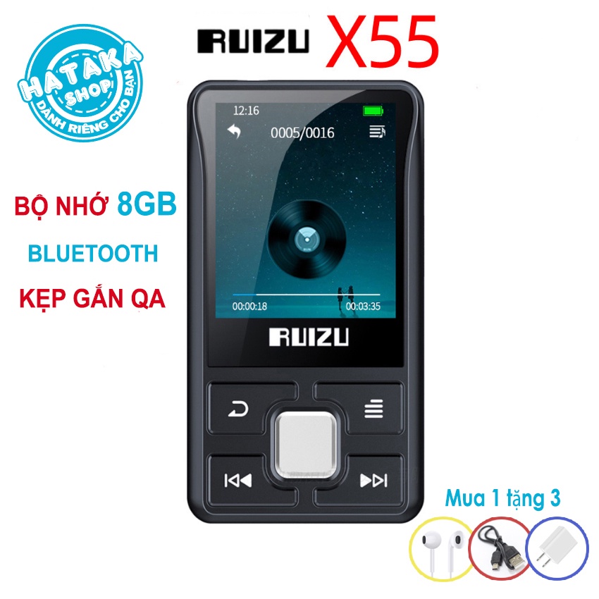 Máy Nghe Nhạc bluetooth RUIZU X55 thể thao