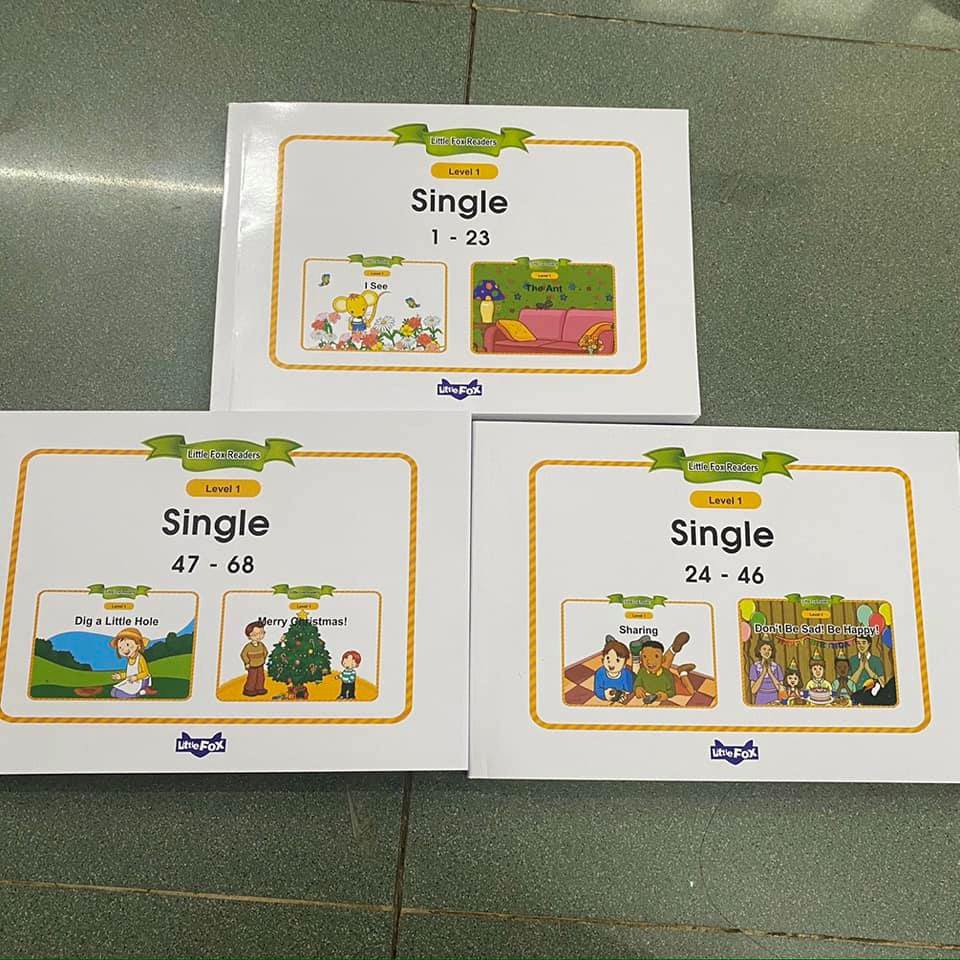 LITTLE FOX READER Level 1 - 68 bài - gộp làm 3Books.