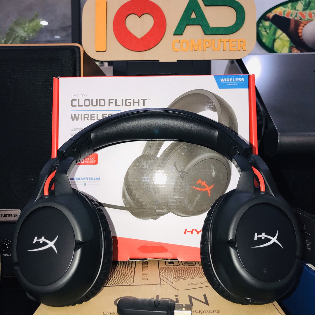 Tai Nghe Không Dây Cho PC/PS4 Kingston HyperX Cloud Flight Wireless