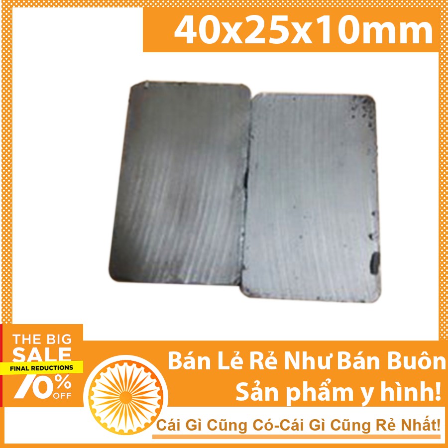 Nam châm ferrite khối 40x25x10mm