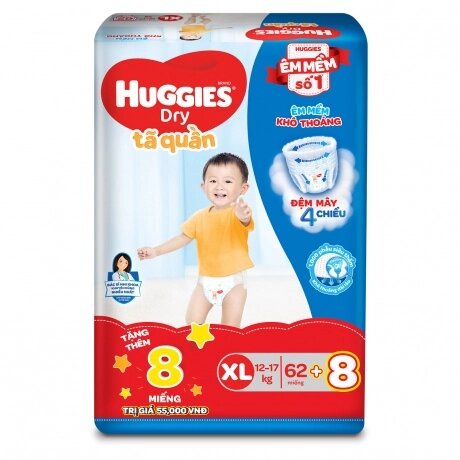 [Cộng Miếng] Tã quần Huggies M74/L68/XL62/XXL56