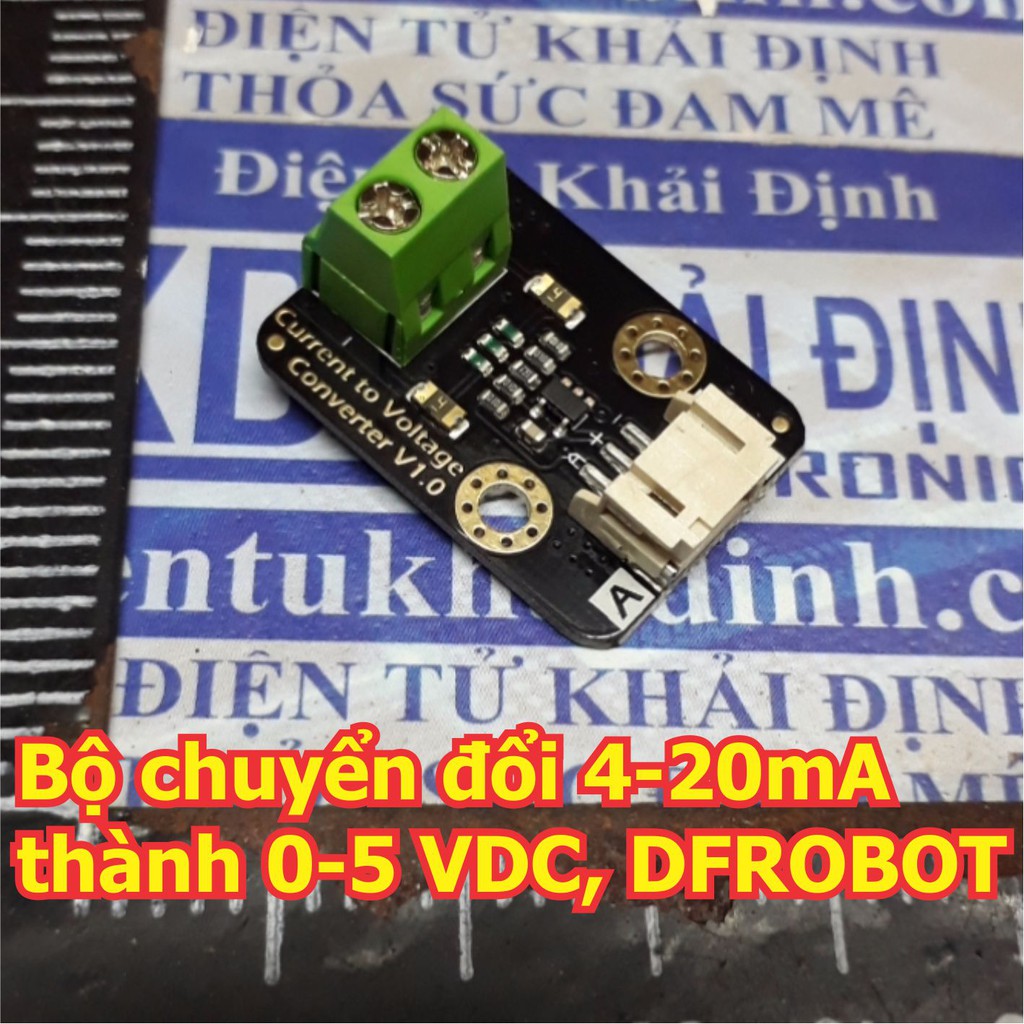 Bộ chuyển đổi 4-20mA thành 0-5 VDC, dùng chuyển đổi tín hiệu các cảm biến công nghiệp, DFROBOT kde6099