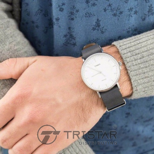 Đồng hồ Unisex Nam Nữ Timex Fairfield 41mm TW2P91300 Mặt Tròn Dây Da - Chính Hãng