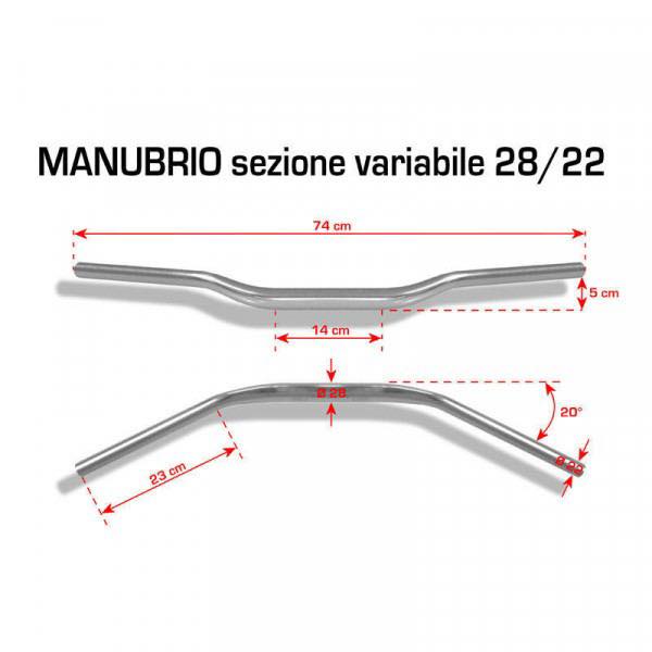 Ghi đông Barracuda 28mm chính hãng Italy - Home Motorcycle Workshop
