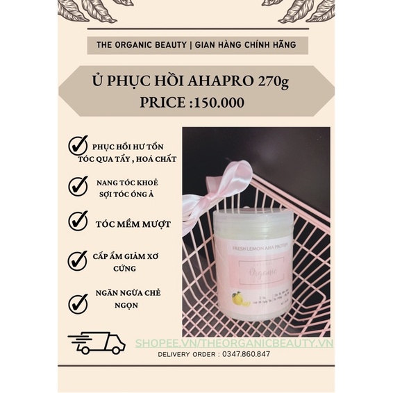 Ủ PHỤC HỒI TÓC AHAPROTEIN 270G