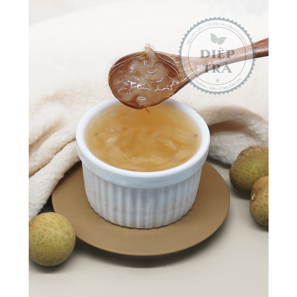 Mứt Nhãn Boduo 1kg và Nhãn Ngâm Thái Lan  585g