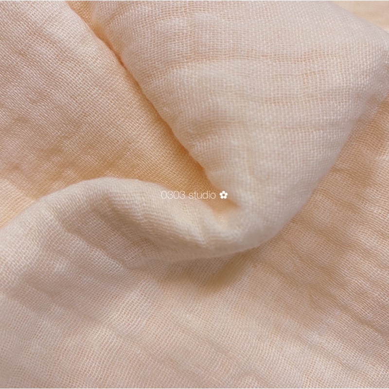 | 0303 studio | khăn tắm muslin thêu tay - 70cm