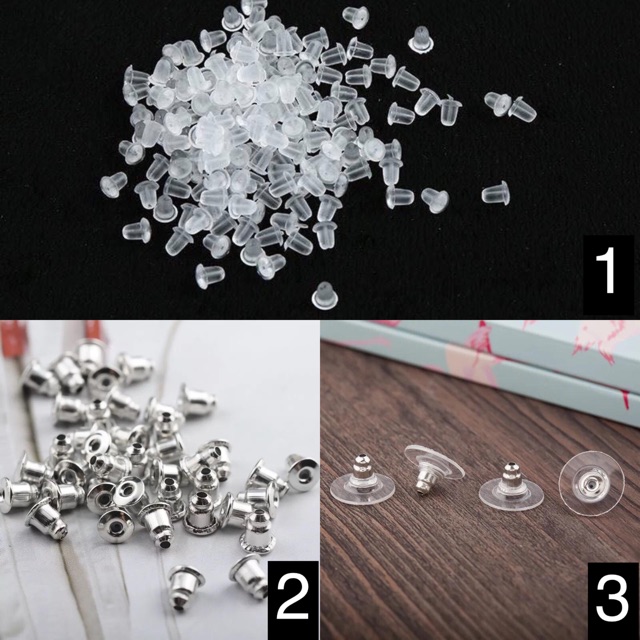 CÁC LOẠI CHỐT KHUYÊN TAI : 1 túi/ 100 chiếc