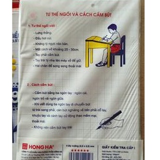 Giấy Kiểm tra Hồng Hà Cấp 1