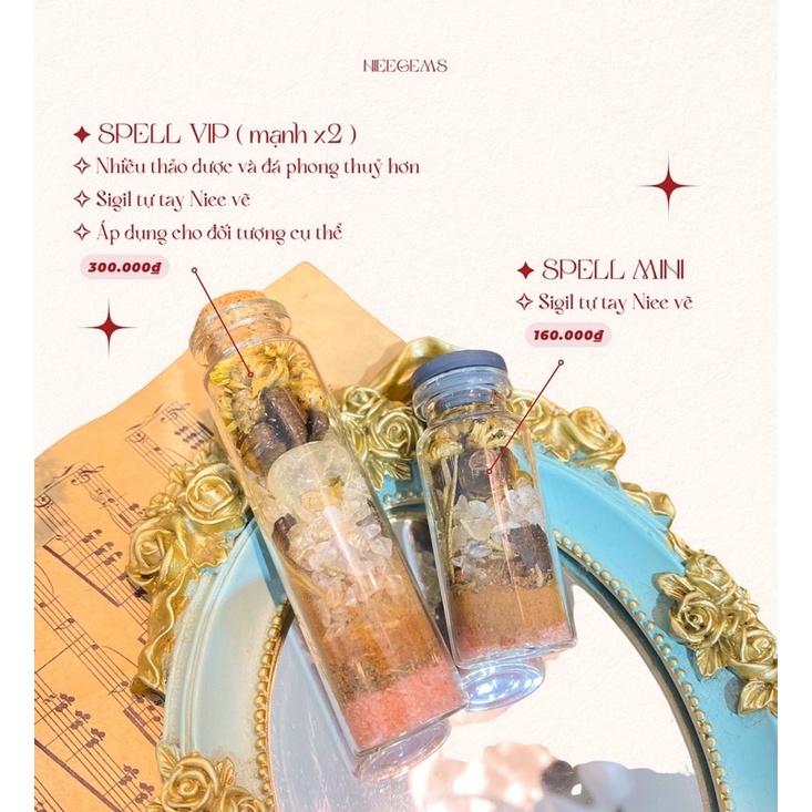 𝐍𝐈𝐄𝐄 𝐆𝐄𝐌𝐒 | Lọ may mắn Spell Jar