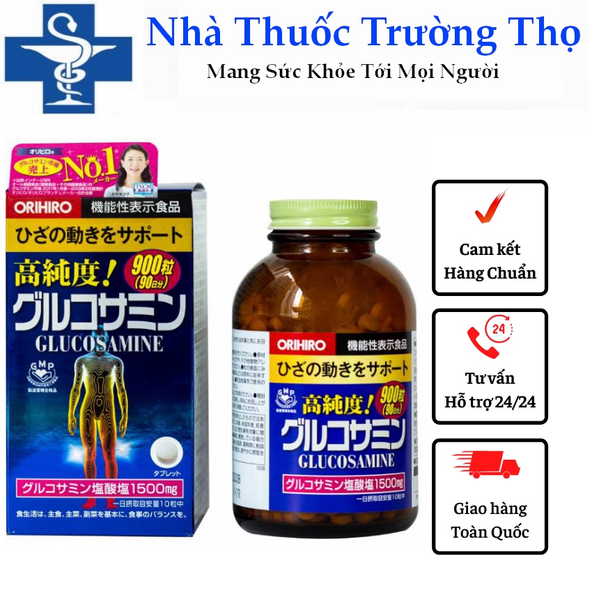 Viên xương khớp Glucosamine Orihiro 1500mg 900 viên Nhật Bản