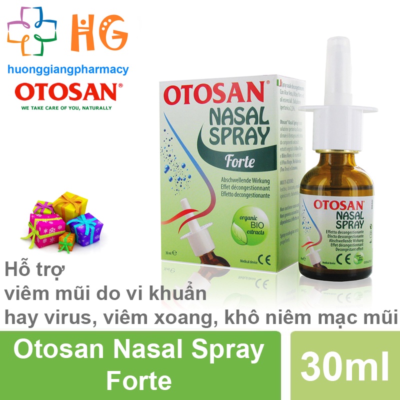 Xịt mũi Otosan nasal spray Xịt xoang mũi Viêm mũi dị ứng Viêm Xoang Giảm ngạt mũi Chảy nước mũi Thông thoáng đường thở