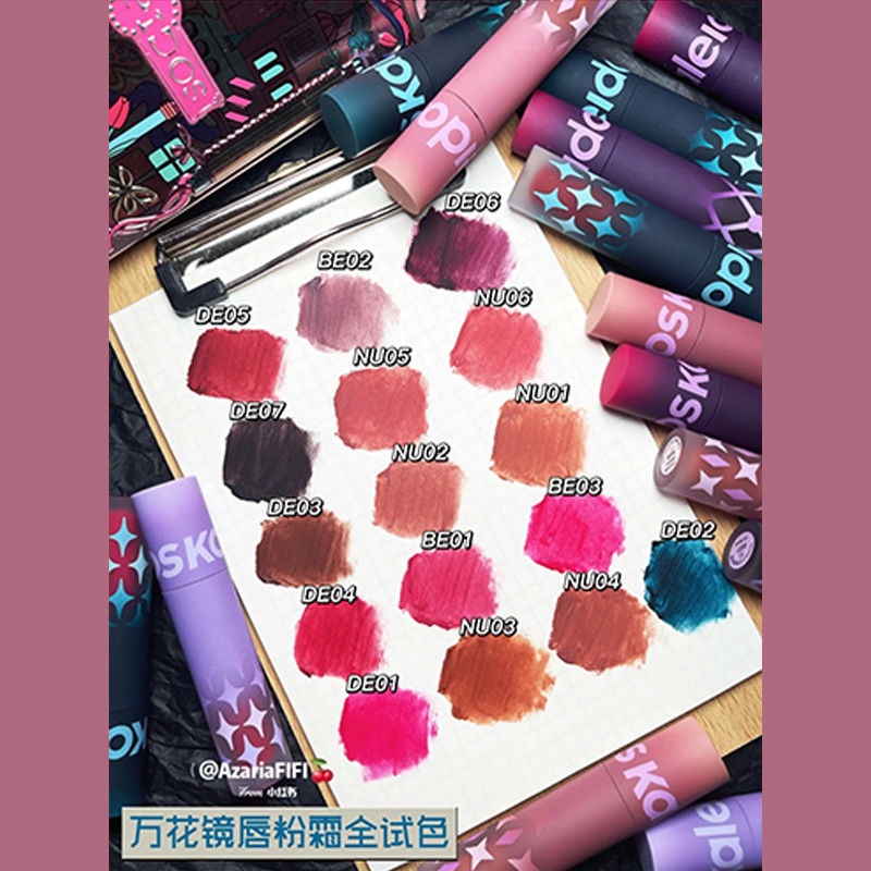 Bán Chạy!F & X Son Môi kaleidos Bột Đất Sét Siêu Nhẹ Mờ Siêu Nhẹ Làm Trắng Dành Cho Học Sinh