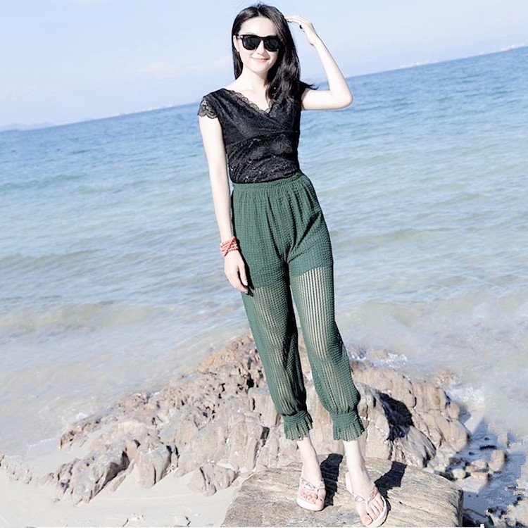 Women's Chiffon Pants Loose Sun protection Summer Trend | BigBuy360 - bigbuy360.vn