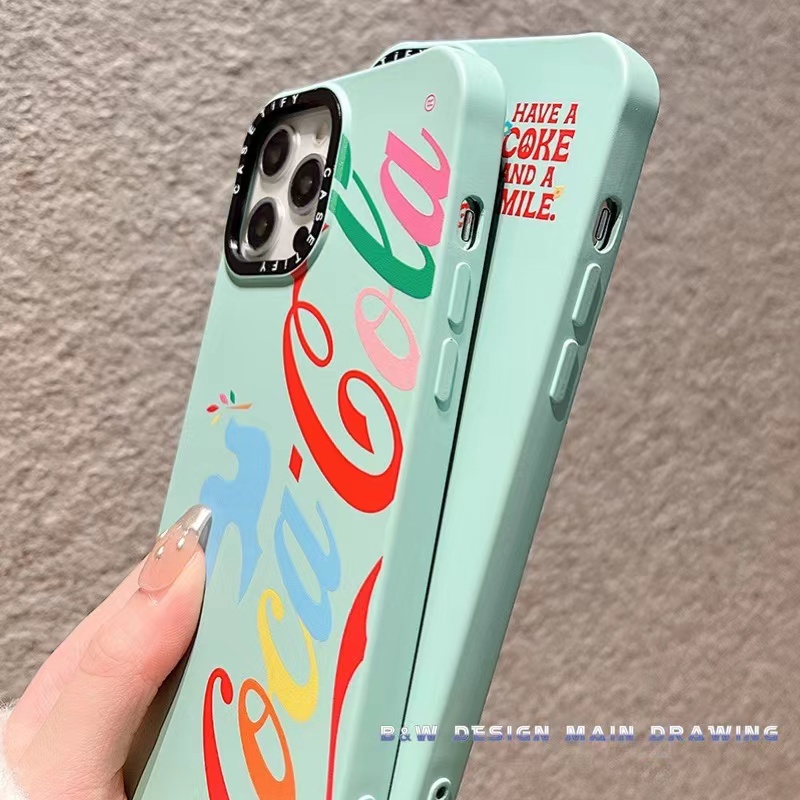 Ốp Điện Thoại Silicone Mềm Chống Sốc In Logo Coca Cola Thời Trang Cho iPhone 13 12 11 Pro MAX IX XS MAX XR i7 8 Plus