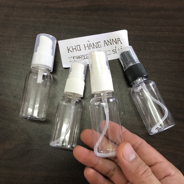 20 chai nhựa trong suốt xịt nhỏ giọt - 20 chai pet nhựa 30ml/50ml xịt nhỏ giọt - chai xịt giọt chiết mỹ phẩm