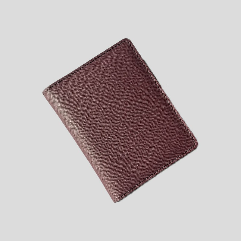 Ví Nam Mini Da Bò Thật Đựng Name Card KB40 - BH 12 Tháng