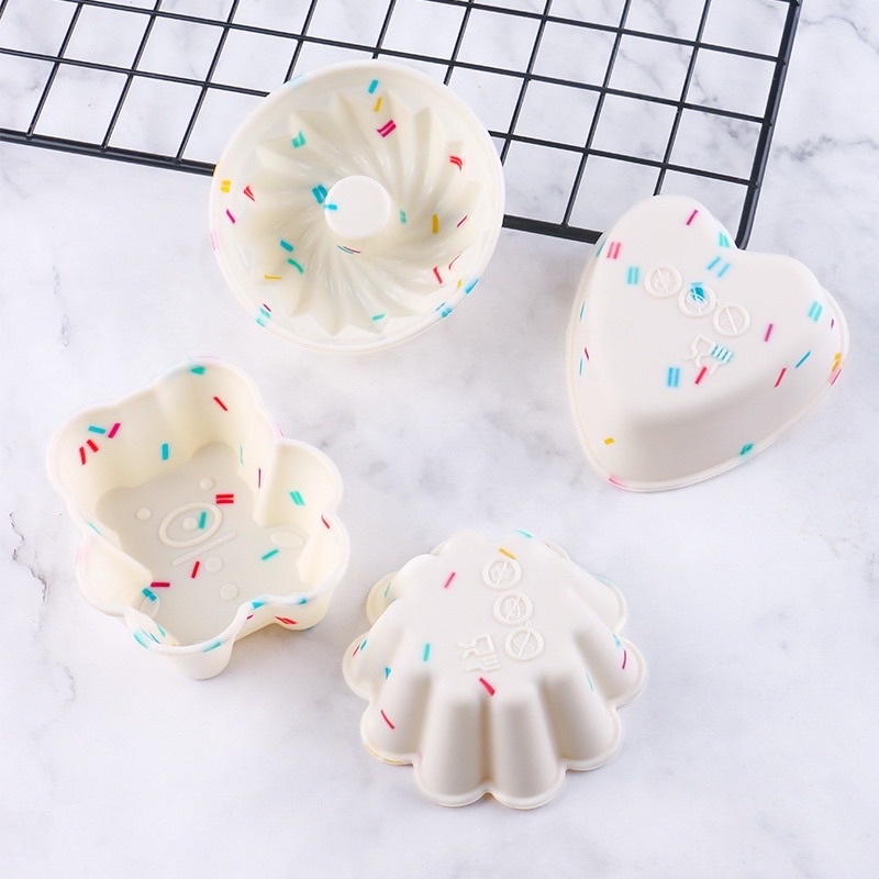 Khuôn Silicon Nướng Bánh, Khuôn Cupcake Làm Bánh Cho Bé Ăn Dặm